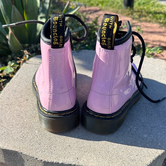 Dr. Martens Light Pink Combat Boots - Picture 4 of 5